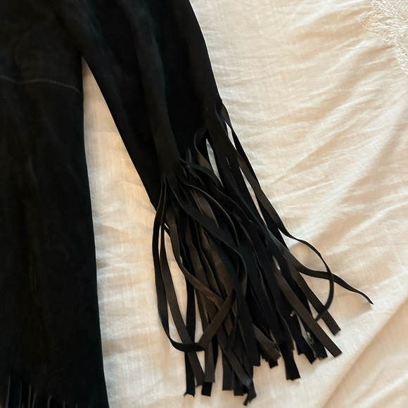 ALEXIS Mika Suede Jacket w/ Fringe Black - Picture 7 of 7